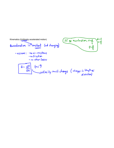 Kinematics - acceleration