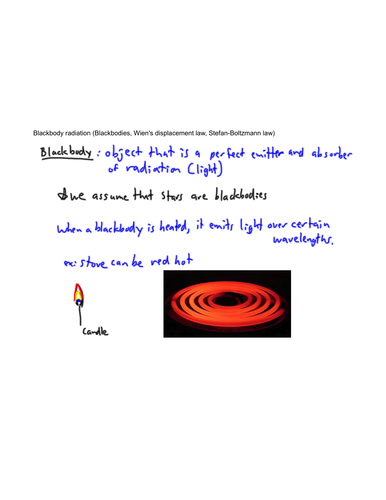 Astrophysics - Blackbody radiation (1/3)