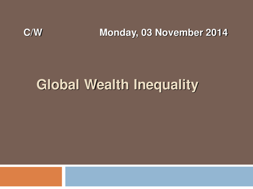 Religion, Poverty & Wealth: Global Inequality