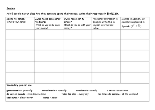 Mi dinero - Mira 3 Green - Module 4.1