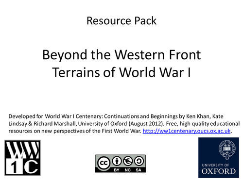 Beyond the Western Front: Terrains of WW1