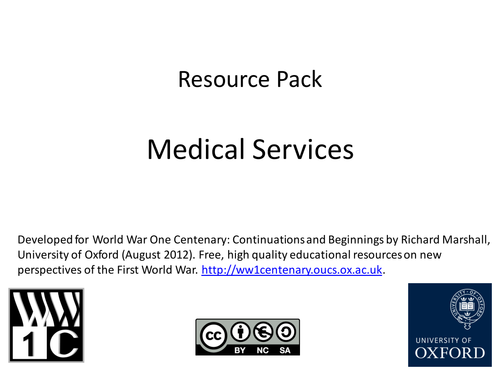 Medical Services in WW1