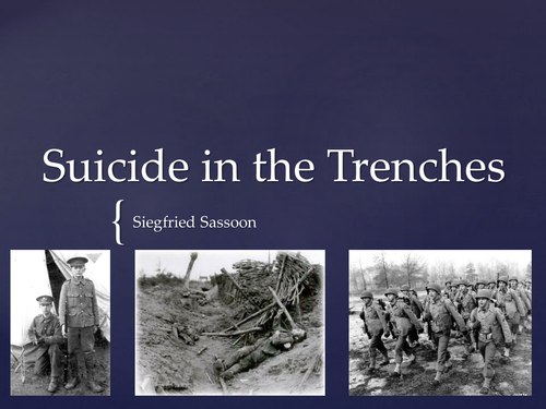 Suicide in the Trenches