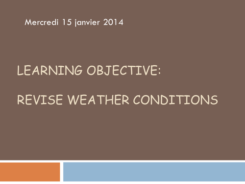 The weather (revision)