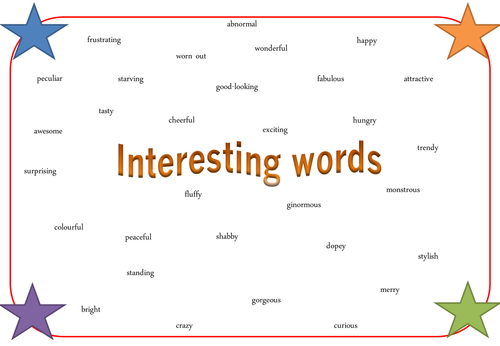 Interesting words wordmat