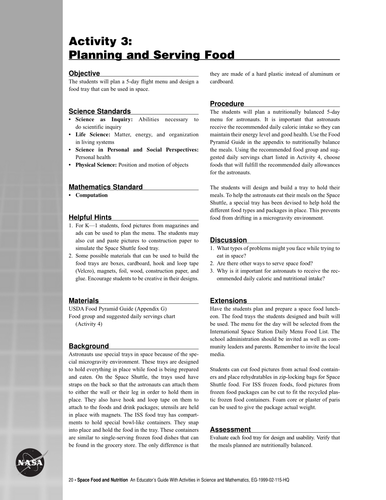 Planning and Serving Food