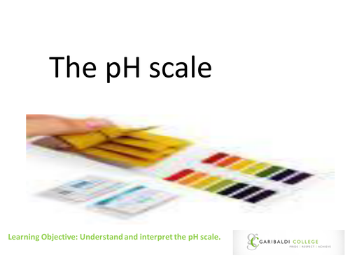 pH scale power point with assessment