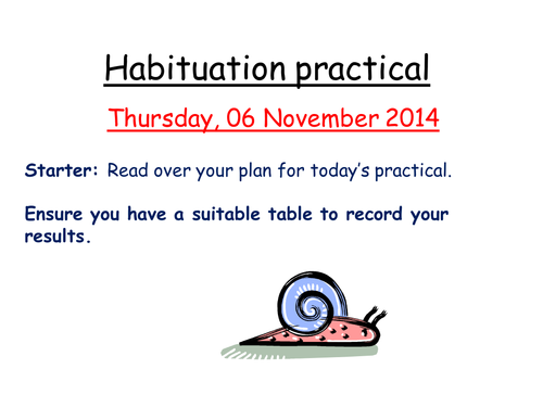 Habituation core practical