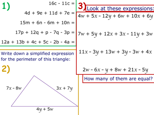 Expanding single brackets (L5-6/Grades E-D)