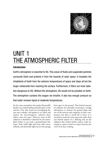 The Atmospheric Filter Unit