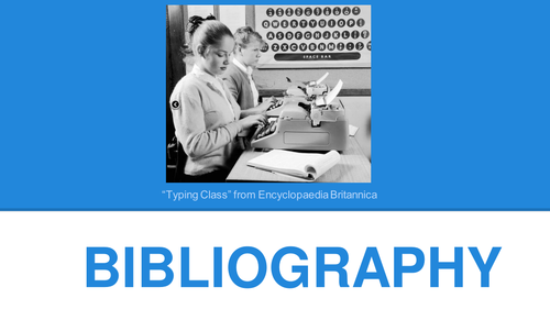 WHY CITE? Referencing, citations and bibliography