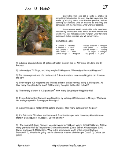Problem 17, Are U Nuts?