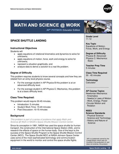 Space Shuttle Landing