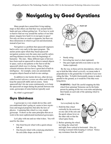 Navigating by Good Gyrations