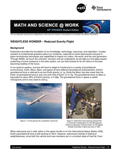 Weightless Wonder: Reduced Gravity Flights