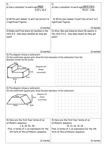 A few key questions for revision