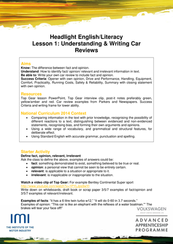 IMI Headlight Literacy: no.1 Car Review
