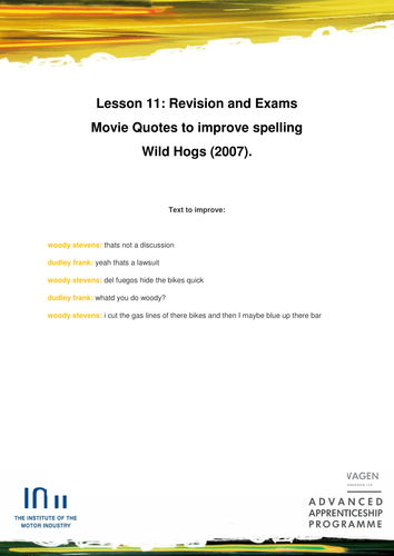 IMI Headlight Literacy: no.11 Revision & Exams
