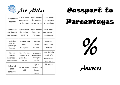 Passport to Percentages
