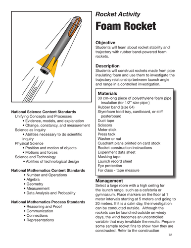 Foam Rocket Activity