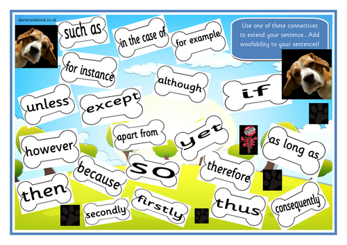 Connectives word mat