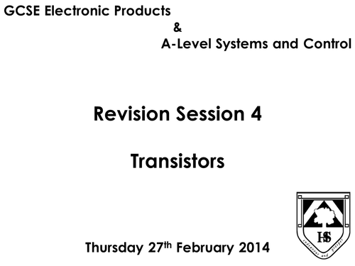 Transistors Revision powerpoint