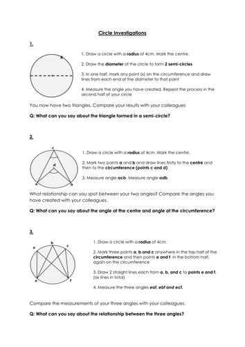 Circle Theorems KS4 Lesson | Teaching Resources