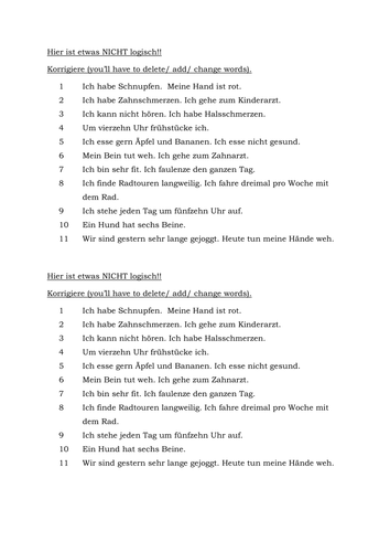 Korrigiere - Logical Thinking