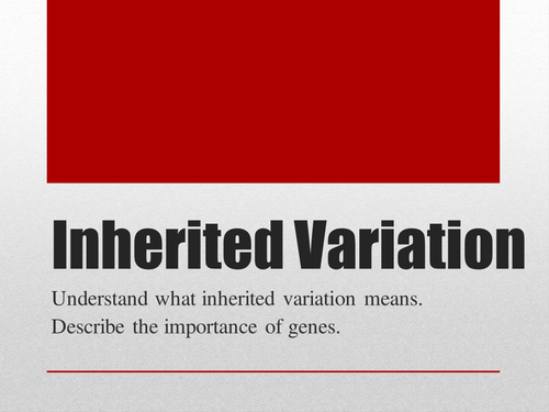 Inherited Variation