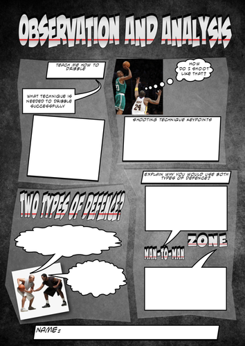 Basketball Observational Analysis Sheet