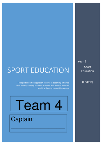 Sport Education Booklet