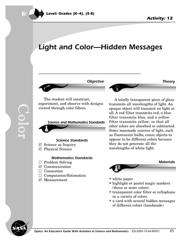 Light and Color - Hidden Messages