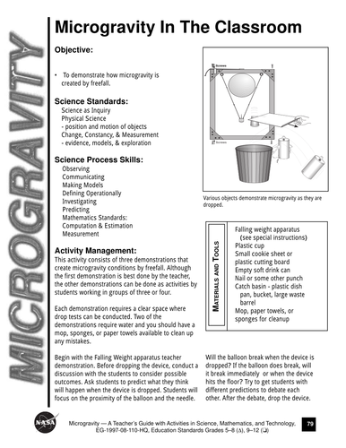 Microgravity In The Classroom