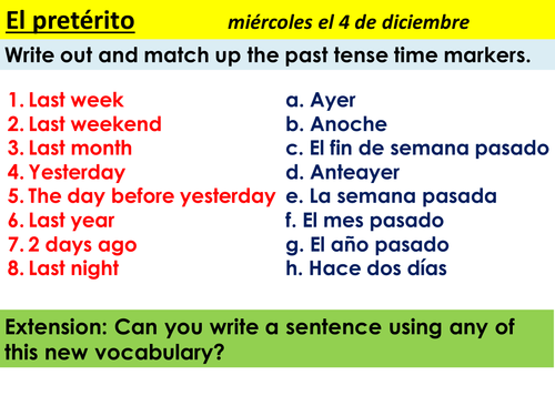 Past Tense Verb Flowers