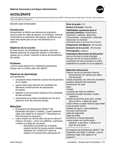 Speed It Up Activity