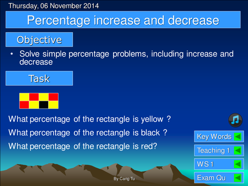 Percentage increase & decrease grade D