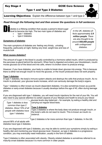 Gateway B1 2014 - Type 1 and Type 2 Diabetes
