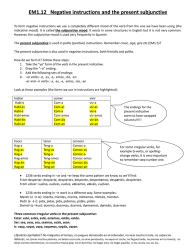 Imperative vs Subjunctive in Instructions/Commands