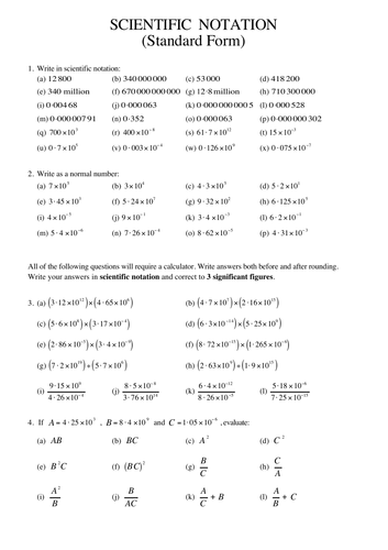 Scientific Notation by tumshy - Teaching Resources - Tes