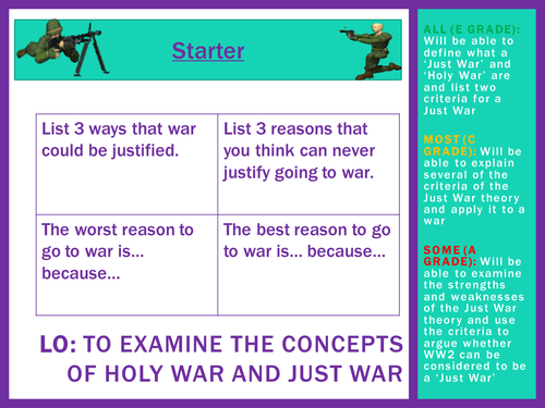 OCR B604 Peace and Justice SOW and PowerPoints