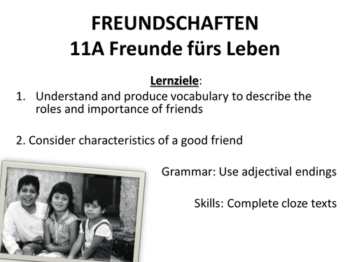 11A Freunde fürs Leben AQA AS German