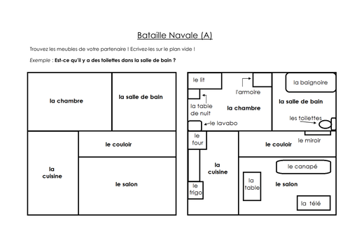 Battleships Starter; Rooms and Furniture