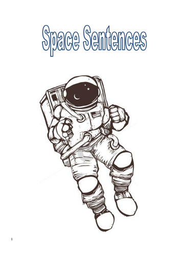 Space Literacy booklet. Sentence structures.