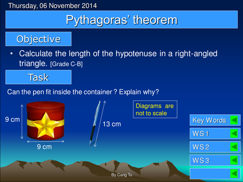 Pythagoras' theorem grade C - B