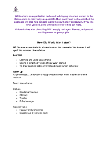 How the First World War Started