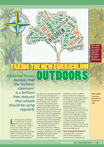 New curriculum focus: Taking the new curriculum outdoors