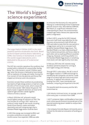 CERN and the Large Hadron Collider (LHC)