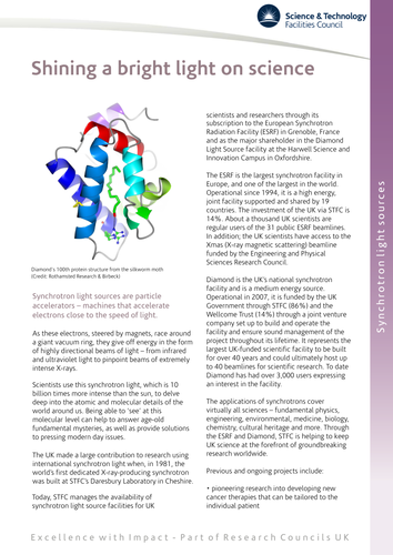 Synchrotron light sources