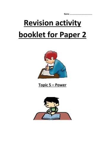 GCSE AQA Unit 5 Power revision guide