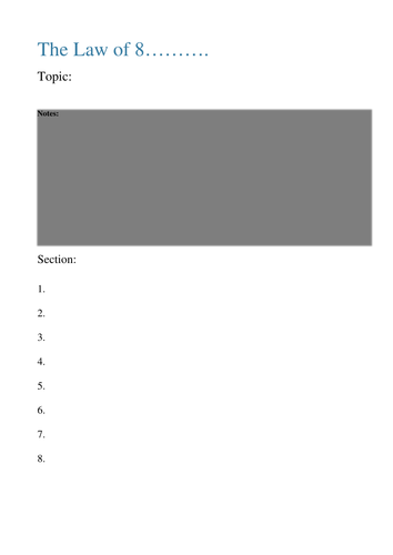 AQA AS & A2 Extended Question Support Sheet